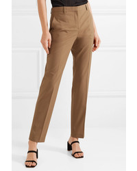 Женские светло-коричневые шерстяные классические брюки от Theory