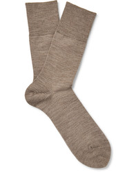 Мужские светло-коричневые шерстяные носки от Falke