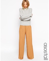 Светло-коричневые широкие брюки от Asos