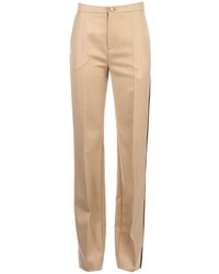 Светло-коричневые широкие брюки от Bouchra Jarrar