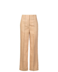 Светло-коричневые широкие брюки от By Malene Birger