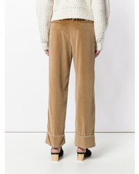 Светло-коричневые широкие брюки от The Gigi