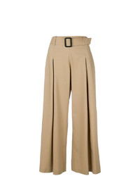 Светло-коричневые широкие брюки от Etro