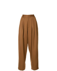Светло-коричневые широкие брюки от G.V.G.V.