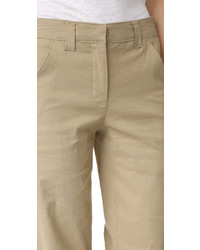 Светло-коричневые широкие брюки от A.L.C.