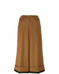 Светло-коричневые широкие брюки от N°21