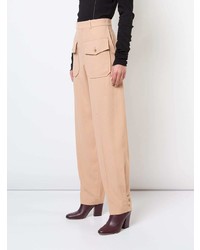 Светло-коричневые широкие брюки от Chloé