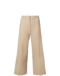 Светло-коричневые широкие брюки от 'S Max Mara