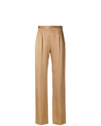 Светло-коричневые широкие брюки от Styland