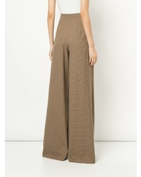 Светло-коричневые широкие брюки от Rosetta Getty