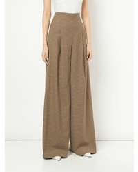Светло-коричневые широкие брюки от Rosetta Getty