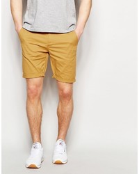 Мужские светло-коричневые шорты от Asos