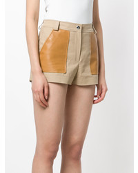 Женские светло-коричневые шорты от Yves Salomon