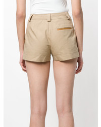 Женские светло-коричневые шорты от Yves Salomon