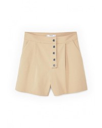 Женские светло-коричневые шорты от Mango