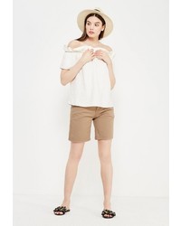 Женские светло-коричневые шорты от Motivi