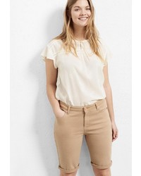 Женские светло-коричневые шорты от Violeta BY MANGO