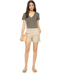 Женские светло-коричневые шорты от Theory