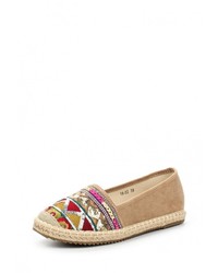 Женские светло-коричневые эспадрильи от Queen Vivi