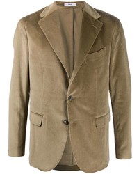 Мужской светло-коричневый бархатный пиджак от Boglioli
