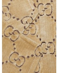 Мужской светло-коричневый бархатный пиджак от Gucci