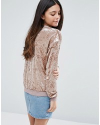 Женский светло-коричневый бархатный свитер от Warehouse