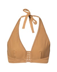 Светло-коричневый бикини-топ от Eres