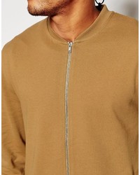 Мужской светло-коричневый бомбер от Asos