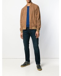 Мужской светло-коричневый бомбер от Herno