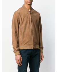 Мужской светло-коричневый бомбер от Herno