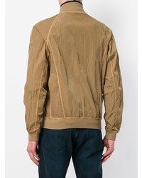 Мужской светло-коричневый бомбер от Peuterey