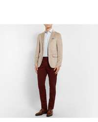 Мужской светло-коричневый вельветовый пиджак от Loro Piana