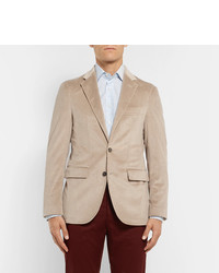 Мужской светло-коричневый вельветовый пиджак от Loro Piana