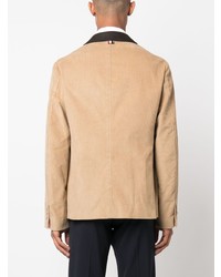 Мужской светло-коричневый вельветовый пиджак от Thom Browne
