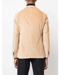 Мужской светло-коричневый вельветовый пиджак от Tagliatore