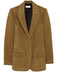 Женский светло-коричневый вельветовый пиджак
