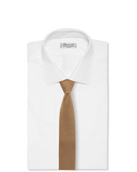 Мужской светло-коричневый вязаный галстук от Caruso