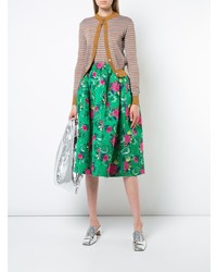 Женский светло-коричневый вязаный кардиган от Marni