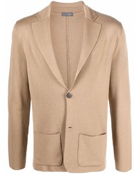 Мужской светло-коричневый вязаный пиджак от Drumohr