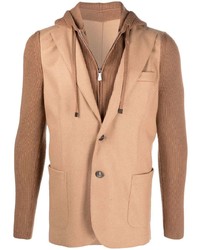 Мужской светло-коричневый вязаный пиджак от Eleventy