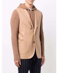 Мужской светло-коричневый вязаный пиджак от Eleventy