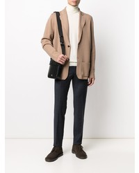 Мужской светло-коричневый вязаный пиджак от Drumohr