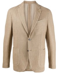 Мужской светло-коричневый вязаный пиджак от Lardini