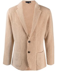 Мужской светло-коричневый вязаный пиджак от Lardini