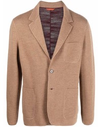 Мужской светло-коричневый вязаный пиджак от Missoni