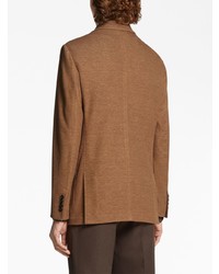 Мужской светло-коричневый вязаный пиджак от Zegna
