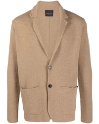 Мужской светло-коричневый вязаный пиджак от Roberto Collina