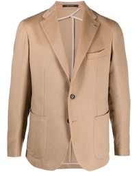 Мужской светло-коричневый вязаный пиджак от Tagliatore