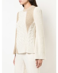 Женский светло-коричневый вязаный свитер от Co