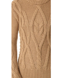Женский светло-коричневый вязаный свитер от Marissa Webb